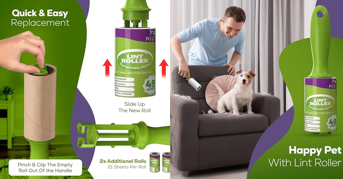 The Ultimate Solution for Clean Clothes: Rizzz Lint Roller Set